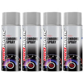 4X Promatic Chrome Spray Paint 400ml Spray Paint